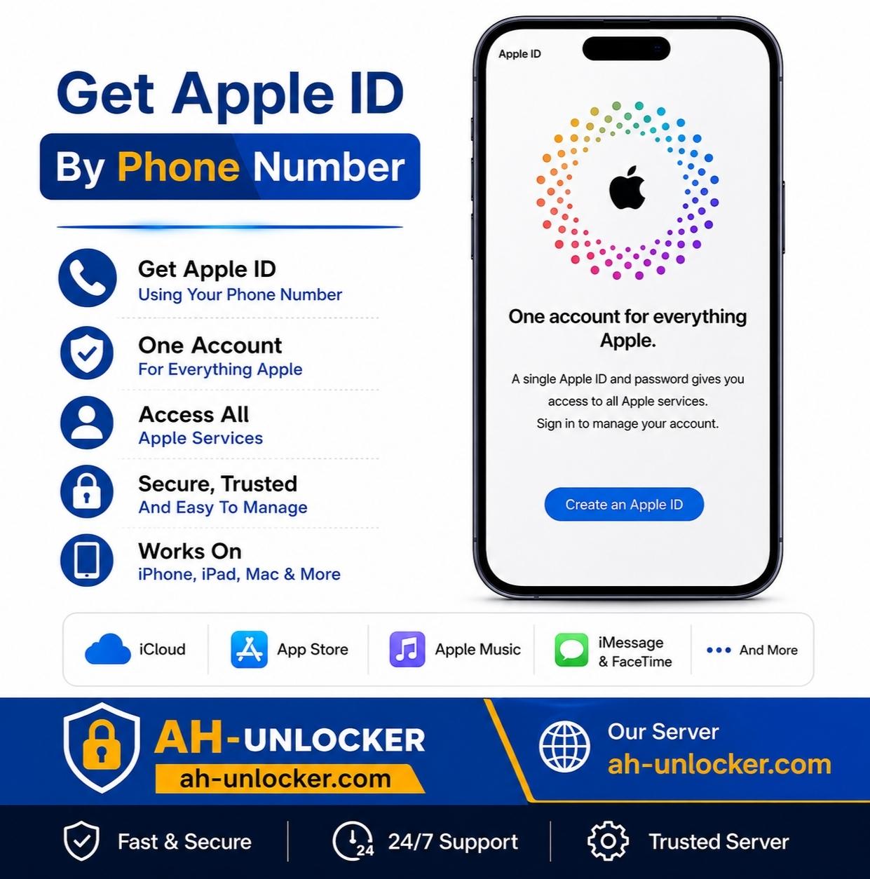Get Apple ID By Phone Number All Countries Supported احصل على ايميل الايكلود عن طريق رقم الهاتف مدعوم جميع البلدان